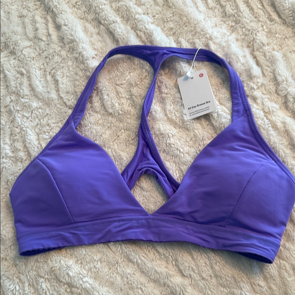 lululemon athletica Vibrant Purple All Day Breezy Bra.